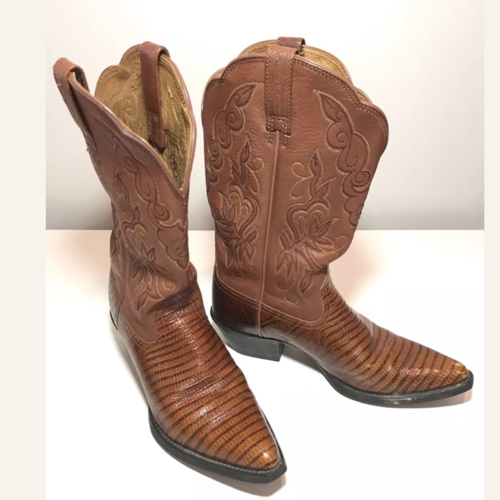 Women’s ariat cowboy boots lizard whiptail  6.5